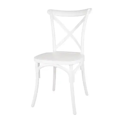Moderne stijl Plastic kruis rug stoel Perfect voor het weer Outdoor meubels markt