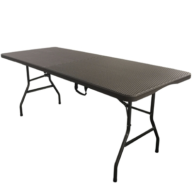 Contemporary Design 2023 Outdoor Draagbare Opvouwbare Plastic Camping Tafel Met Strepen
