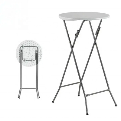 Postverpakking 60 cm Ronde witte plastic mini bar eettafel met aangepaste kleur