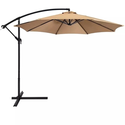 3m Strand zonnebril Offset Hangend Polyester Gemakkelijk kantelen Aanpassing Markt Patio Paraplu